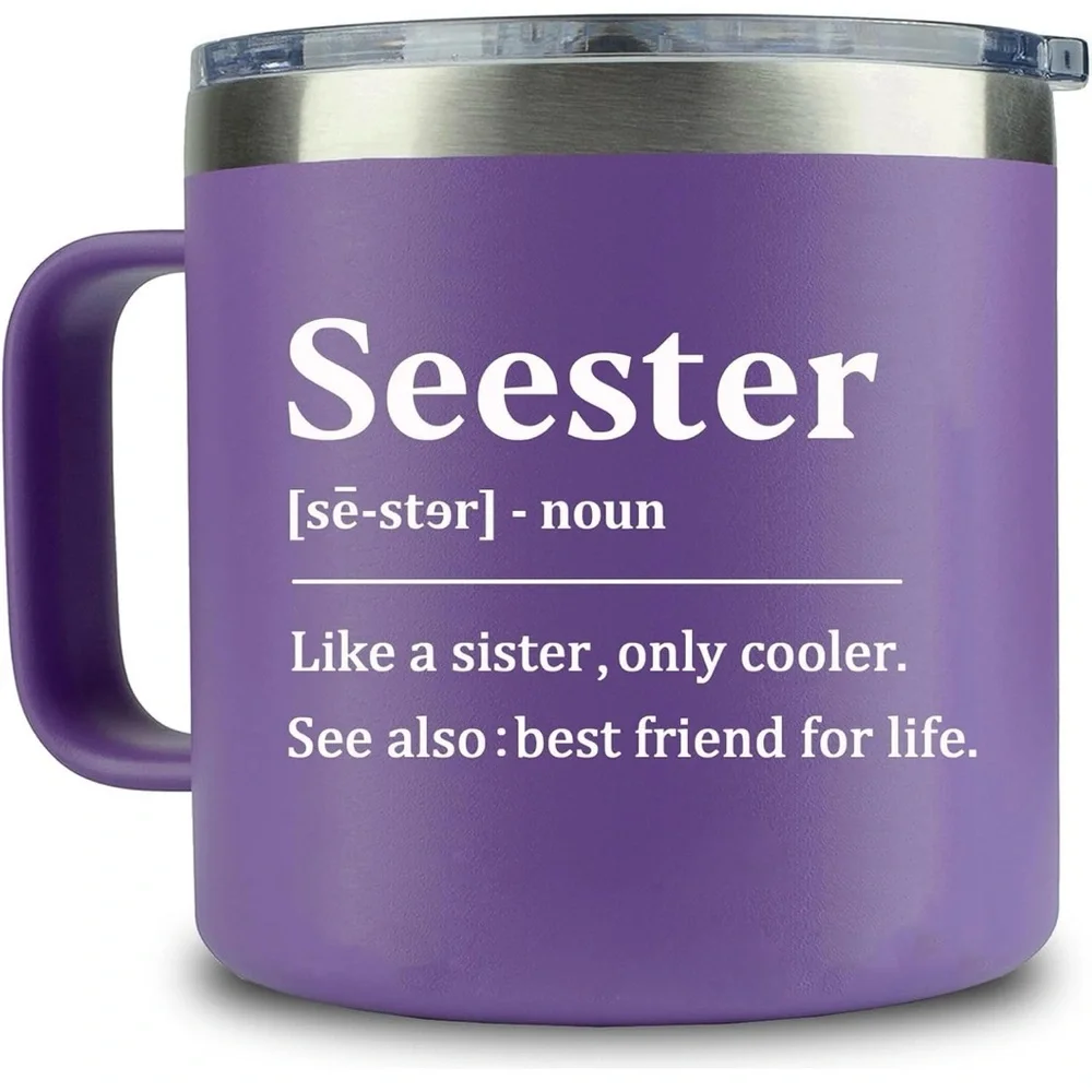 ☀️☀️Seester" Definition Mug – Funny & Heartfelt Sister Gift - Picture 8 of 10